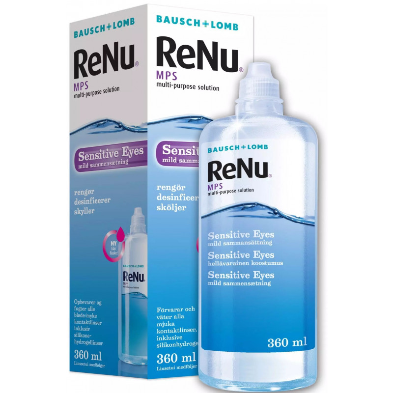 Раствор для линз ReNu MultiPlus для чувств глаз 360 ml