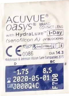 1-Day Acuvue Oasys Hydraluxe №90